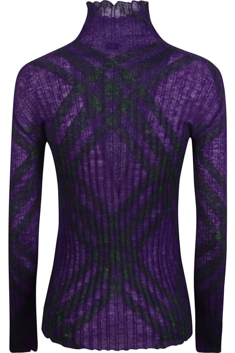 Burberry Women Burberry Ribbed Printed Jumper