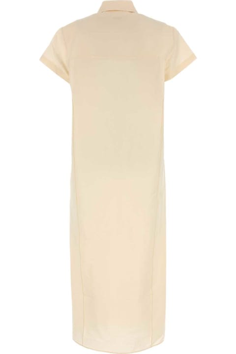 Khaite Clothing for Women Khaite Cream Linen Blend Iffy Shirt Dress