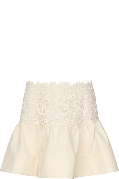 For Love & Lemons for Men For Love & Lemons Doily Lace Miniskirt