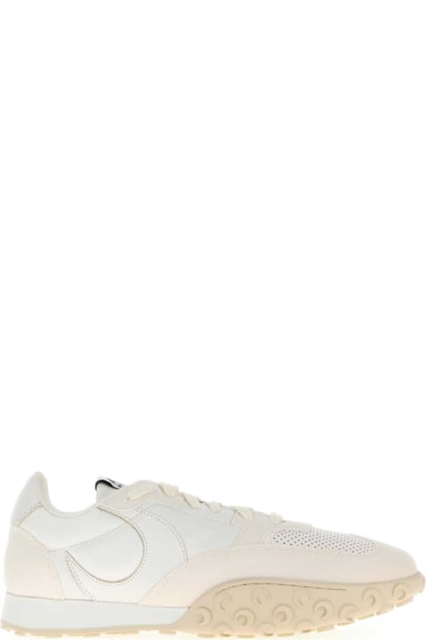 Homeware Marine Serre White Leather And Suede Ms Rise Sneakers