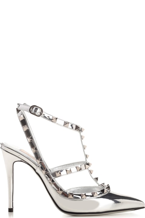 Valentino Garavani High-Heeled Shoes for Women Valentino Garavani Mirror Effect 'rockstud' Pump