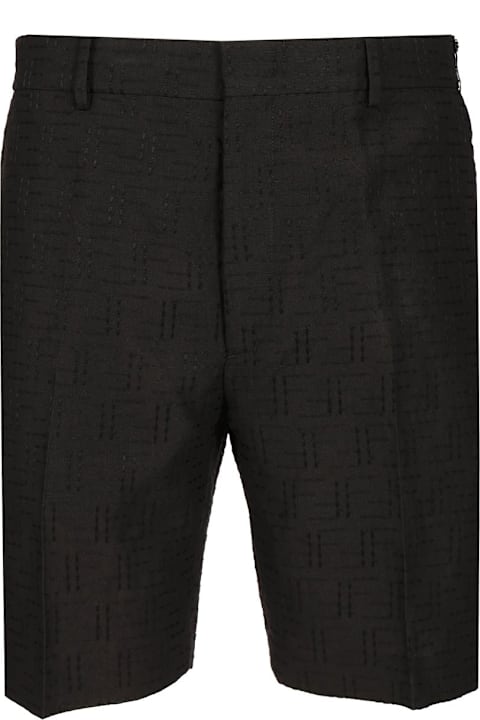 Fendi Pants for Men Fendi Linen Bermuda With Jacquard