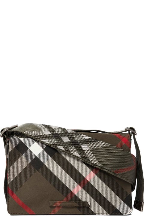 Burberry Bags for Men Burberry Trench Checked Foldover-top Messenger Bag