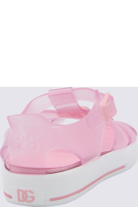 Dolce & Gabbana for Kids Dolce & Gabbana Pink Rubber Sandals