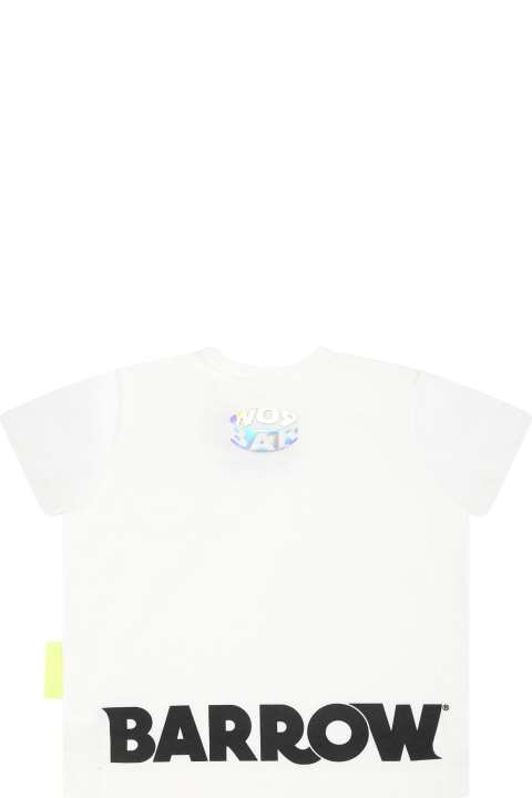 Fashion for Baby Girls Barrow White T-shirt For Babykids With Smiley
