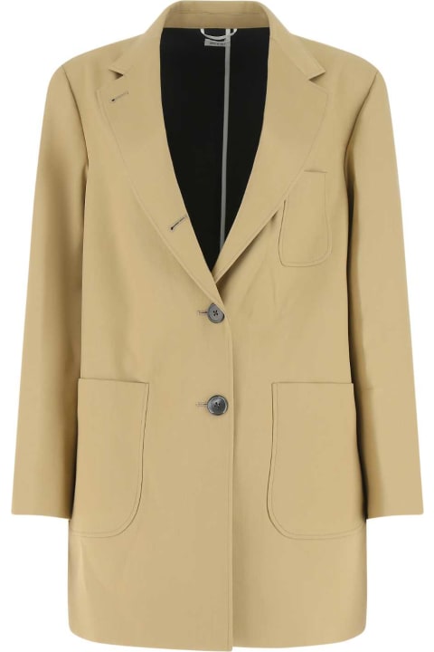 ウィメンズ Thom Browneのコート＆ジャケット Thom Browne Beige Cotton Blazer