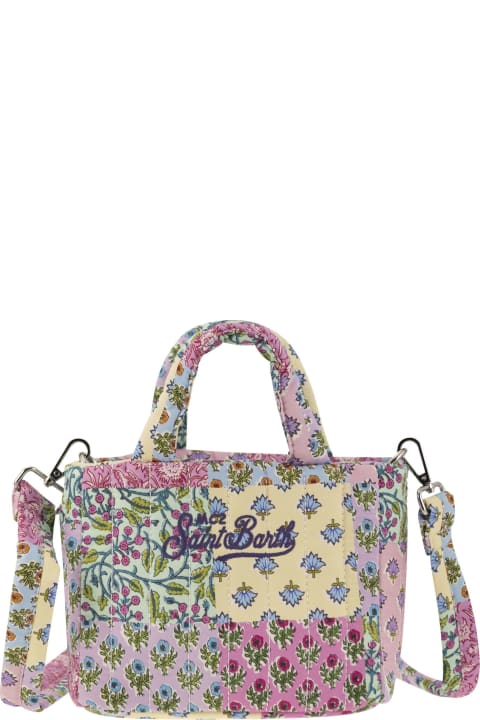 Totes for Women MC2 Saint Barth Soft Tote Mini Quilted Bag With Flowers