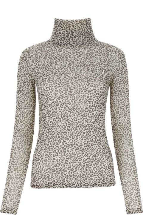 Saint Laurent Sweaters for Women Saint Laurent Printed Wool Top