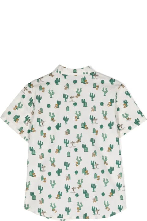 Moschino Shirts for Boys Moschino Camicia Con Stampa Cactus