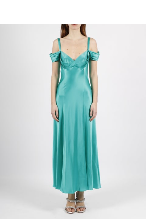 Fashion for Women Alberta Ferretti Off The Shoulder Satin Dress