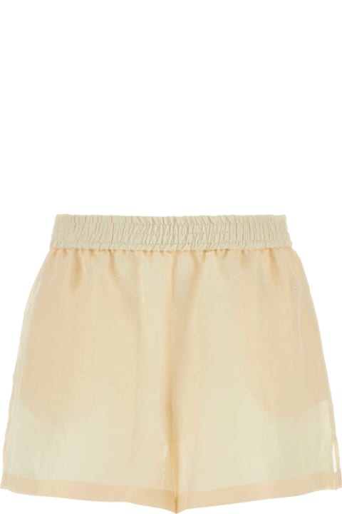 Givenchy Sale for Women Givenchy Cream Silk Blend Shorts