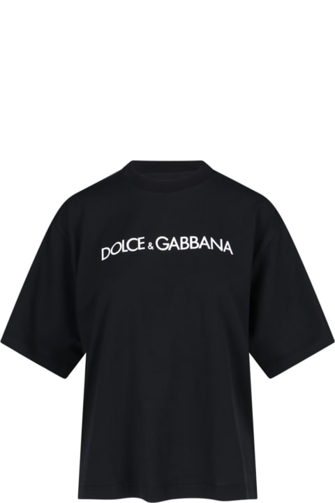 Dolce & Gabbana Topwear for Women Dolce & Gabbana Logo Lettering T-shirt