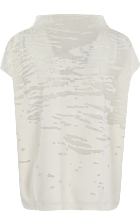Liviana Conti Sweaters for Women Liviana Conti Semi-transparent Devore' Shirt