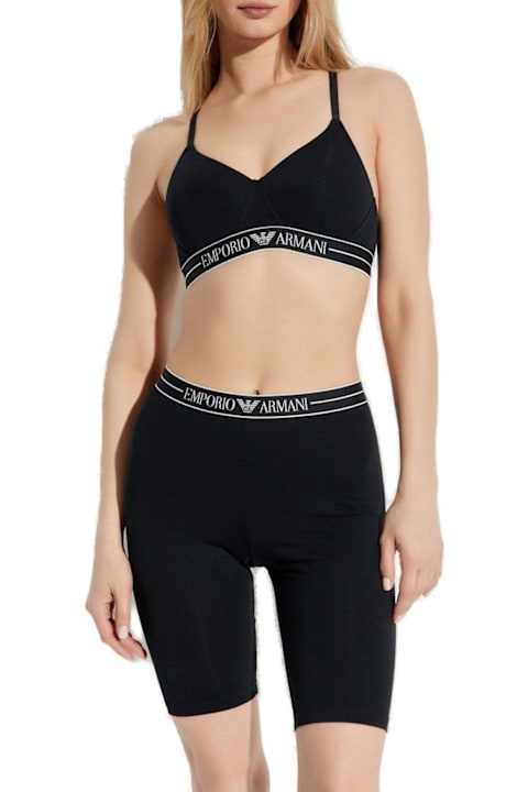 Emporio Armani for Women Emporio Armani Logo Waistband Asv Biker Shorts