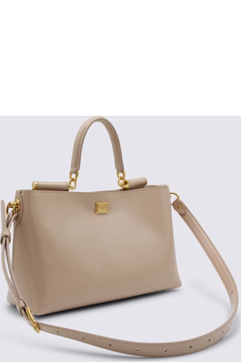أدوات منزلية Dolce & Gabbana Nude Leather My Sicily Shoulder Bag
