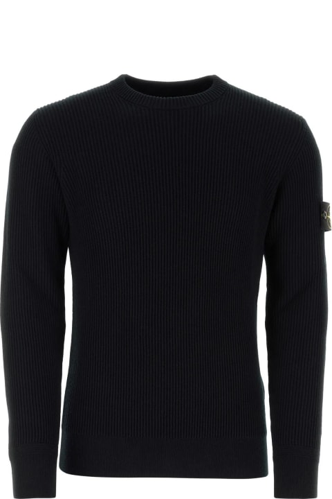 Stone Island Sweaters for Men Stone Island Black Wool Sweater