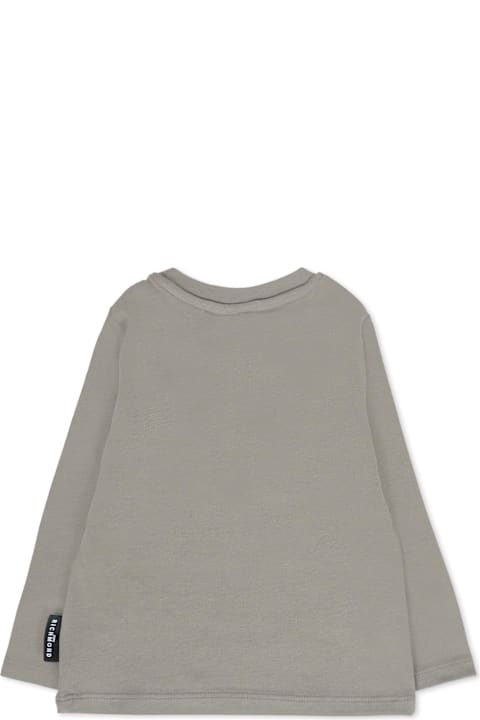 Richmond for Women Richmond Grey T-shirt For Baby Boy With Velvet Logo