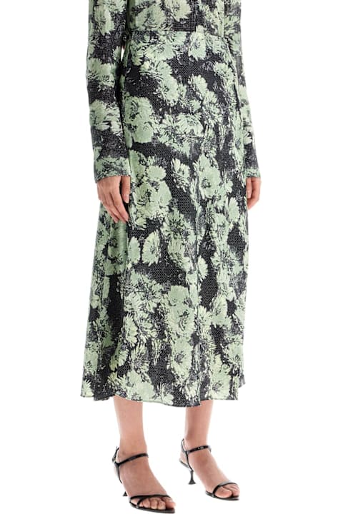 Tory Burch Skirts for Women Tory Burch Satin Midi Skirt
