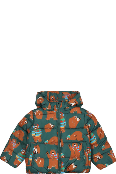 Homeware Stella McCartney Kids Green Down Jacket For Baby Boy