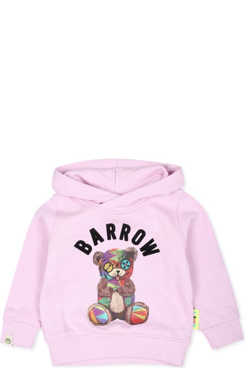 Barrow Sweaters & Sweatshirts for Baby Boys Barrow Pink Sweatshirt For Babykids With Bear Print