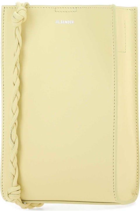 Jil Sander for Women Jil Sander Pastel Yellow Leather Small Tangle Shoulder Bag