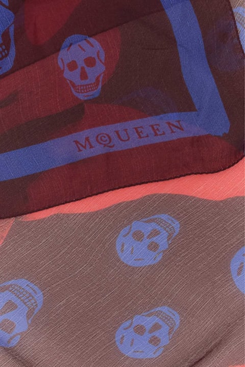 Alexander McQueen Scarves & Wraps for Men Alexander McQueen Printed Silk Foulard