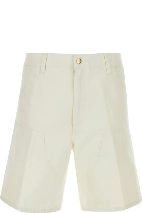 Carhartt Pants for Men Carhartt White Cotton Double Knee Short