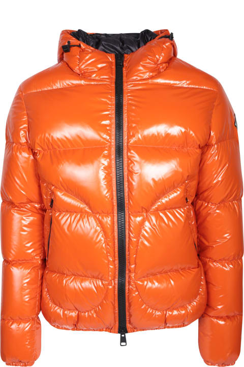 Herno Clothing for Men Herno Orange Gloss Bomber Jacket