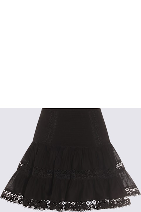Charo Ruiz for Men Charo Ruiz Black Cotton Mini Skirt