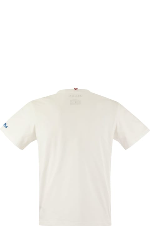 MC2 Saint Barth Clothing for Men MC2 Saint Barth Austin - T-shirt With Embroidery On Chest Algida Limited Edition