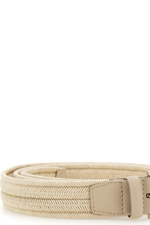 Belts for Men Orciani Cotton And Leather Belt
