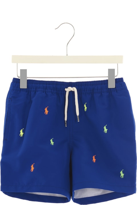 Embroidered Logo Swimming Trunks