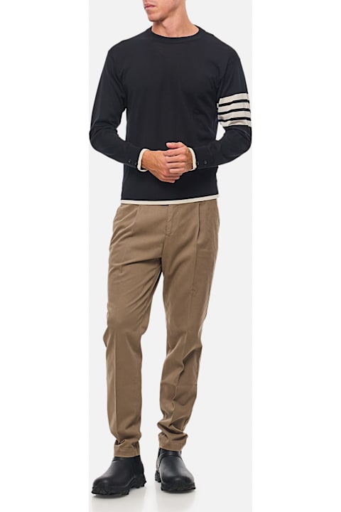 Homeware PT Torino Pleated Cotton Trousers