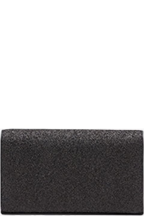 Wallets for Women Diesel 1dr 1dr Wallet Strap Sparkly Black Purse With Shoulder Strap - 1dr Wallet Strap