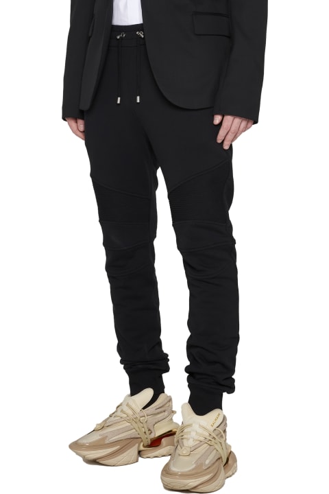 Fleeces & Tracksuits for Men Balmain Joggers With Drawstring In Cotton Man