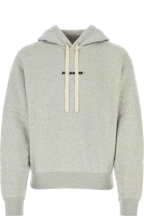 Jil Sander Fleeces & Tracksuits for Men Jil Sander Light Grey Cotton Sweatshirt