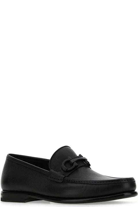 Ferragamo Shoes for Men Ferragamo Black Leather Loafers