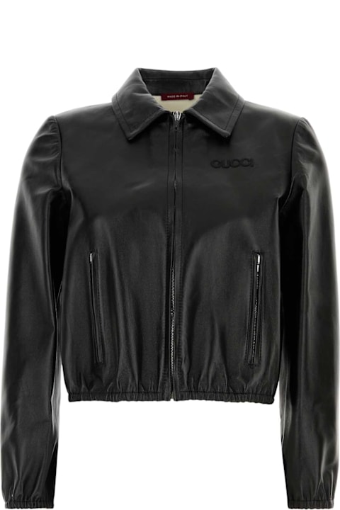 Gucci Clothing for Women Gucci Black Leather Jacket