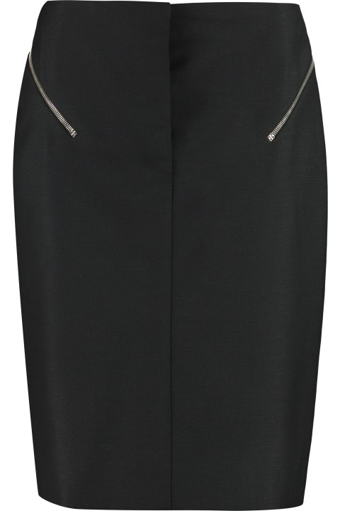 Givenchy for Women Givenchy Stretch Pencil Skirt With Zip