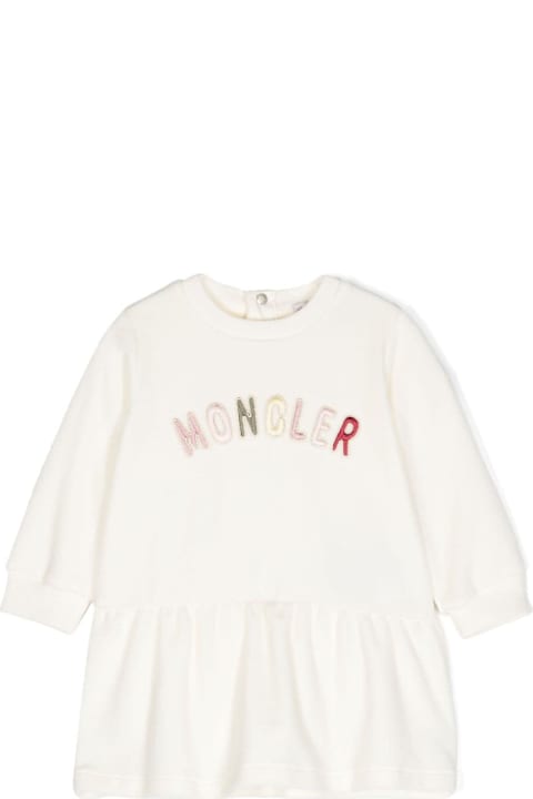 Moncler Dresses for Baby Girls Moncler Cream Baby Girl Dress