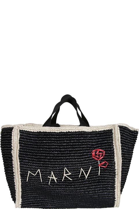 Bags for Women Marni Medium Logo Sillo Tote
