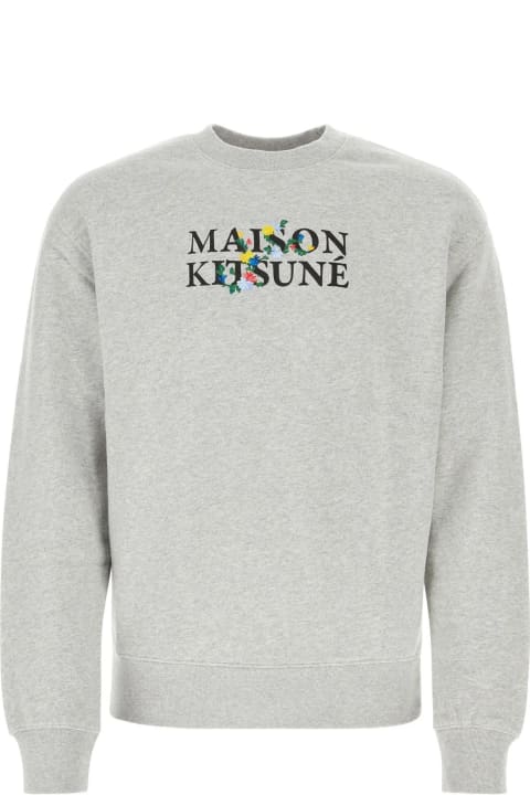 أدوات منزلية Maison Kitsuné Melange Grey Cotton Sweatshirt