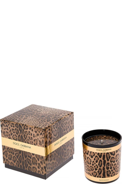 Homeware Dolce & Gabbana Patchouli Scented Candle With Leopard Print