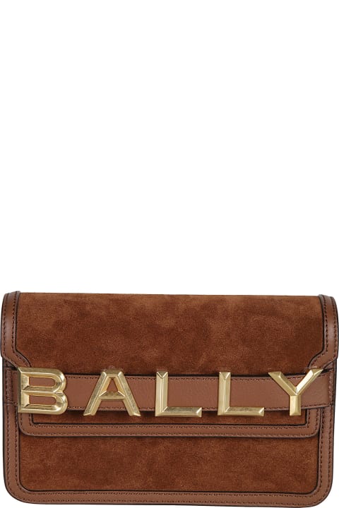 Bally Clutches for Women Bally Logo Front Flap Shoulder Bag