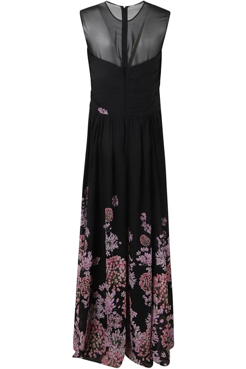 ウィメンズ新着アイテム Giambattista Valli Lace Panel Floral Print Sleeveless Dress