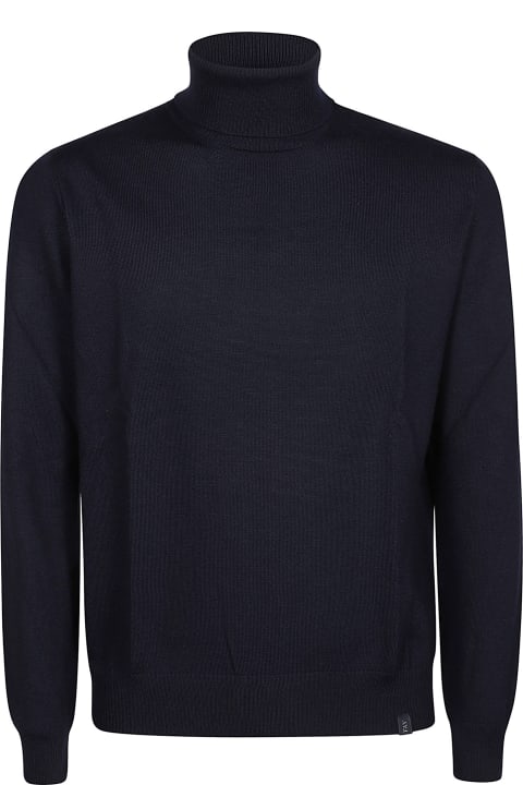 Homeware Fay Navy Blue Virgin Wool Jumper
