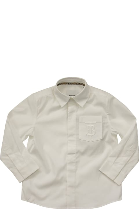 Owen - Monogrammed Stretch Cotton Poplin Shirt