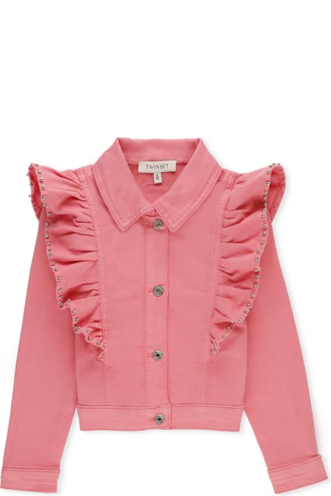 TwinSet Coats & Jackets for Girls TwinSet Denim Jacket