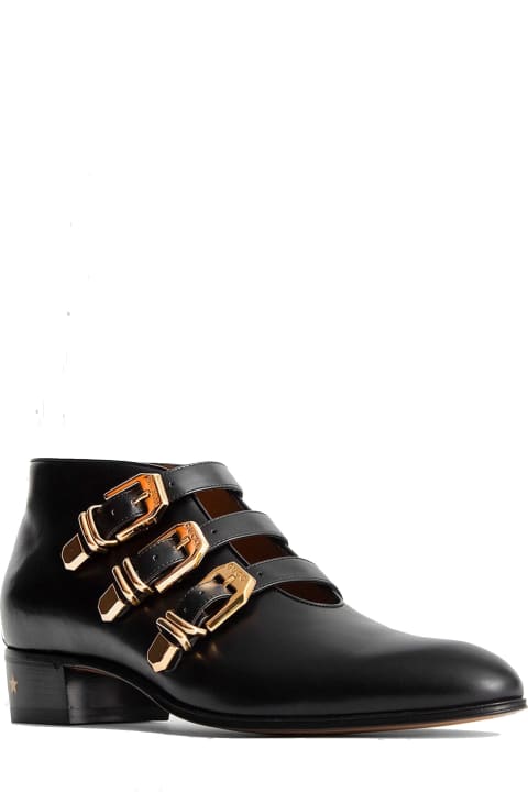 Boots for Men Gucci Leather Ankle Boots