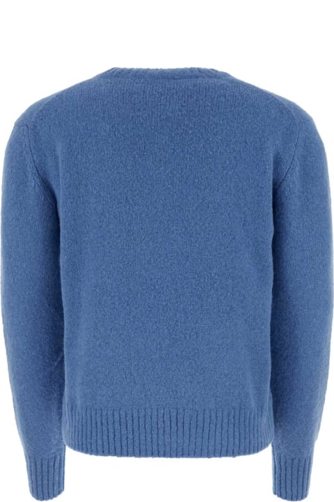 Clothing for Men Tom Ford Blue Alpaca Blend Sweater